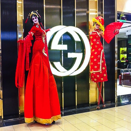 Gucci Store Stilt Elegance